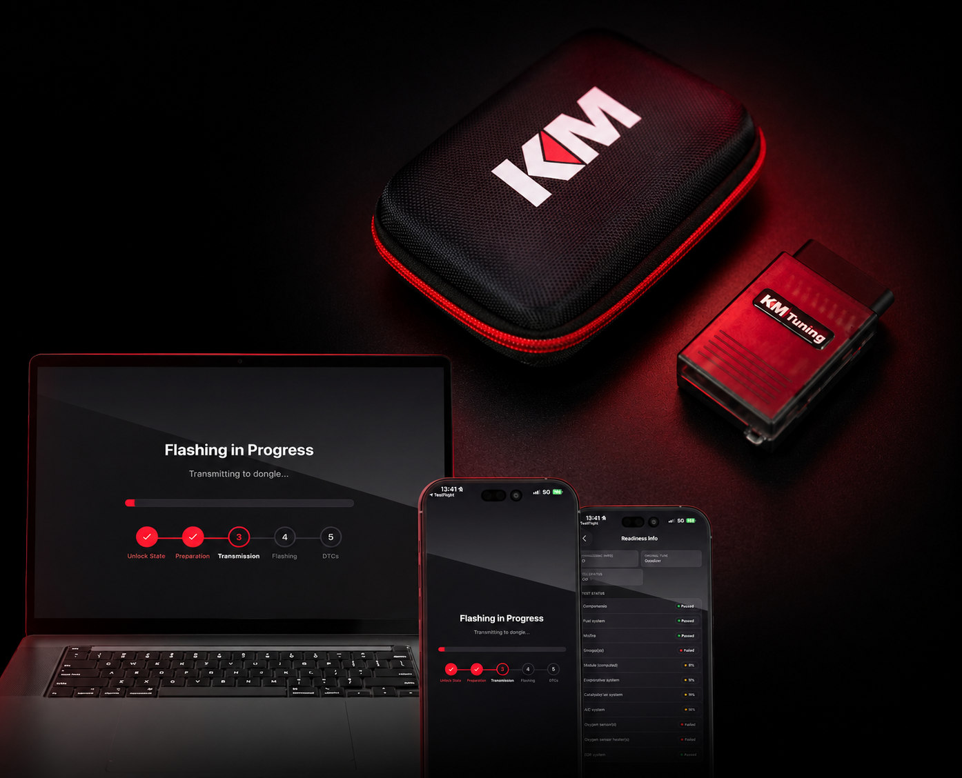 KM eFlash Mobile Dongle with Windows laptop and smartphones